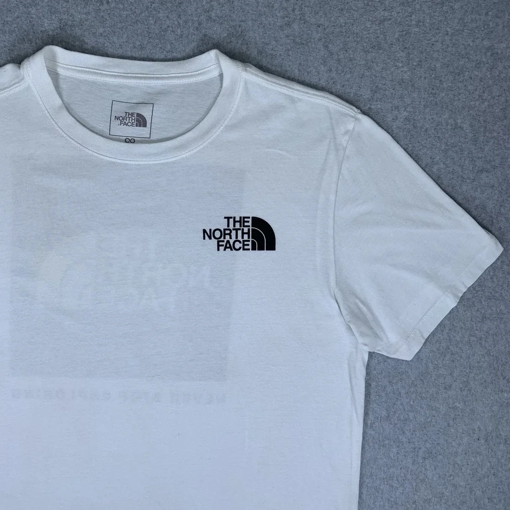 The North Face Shirt Mens Medium White Logo Graphic Tee Outdoor